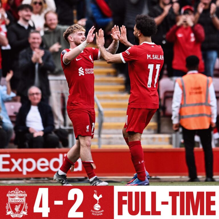 Liverpool 4 Spurs 2 - Liga Perdana Inggeris Perlawanan 36 musim 2023-24